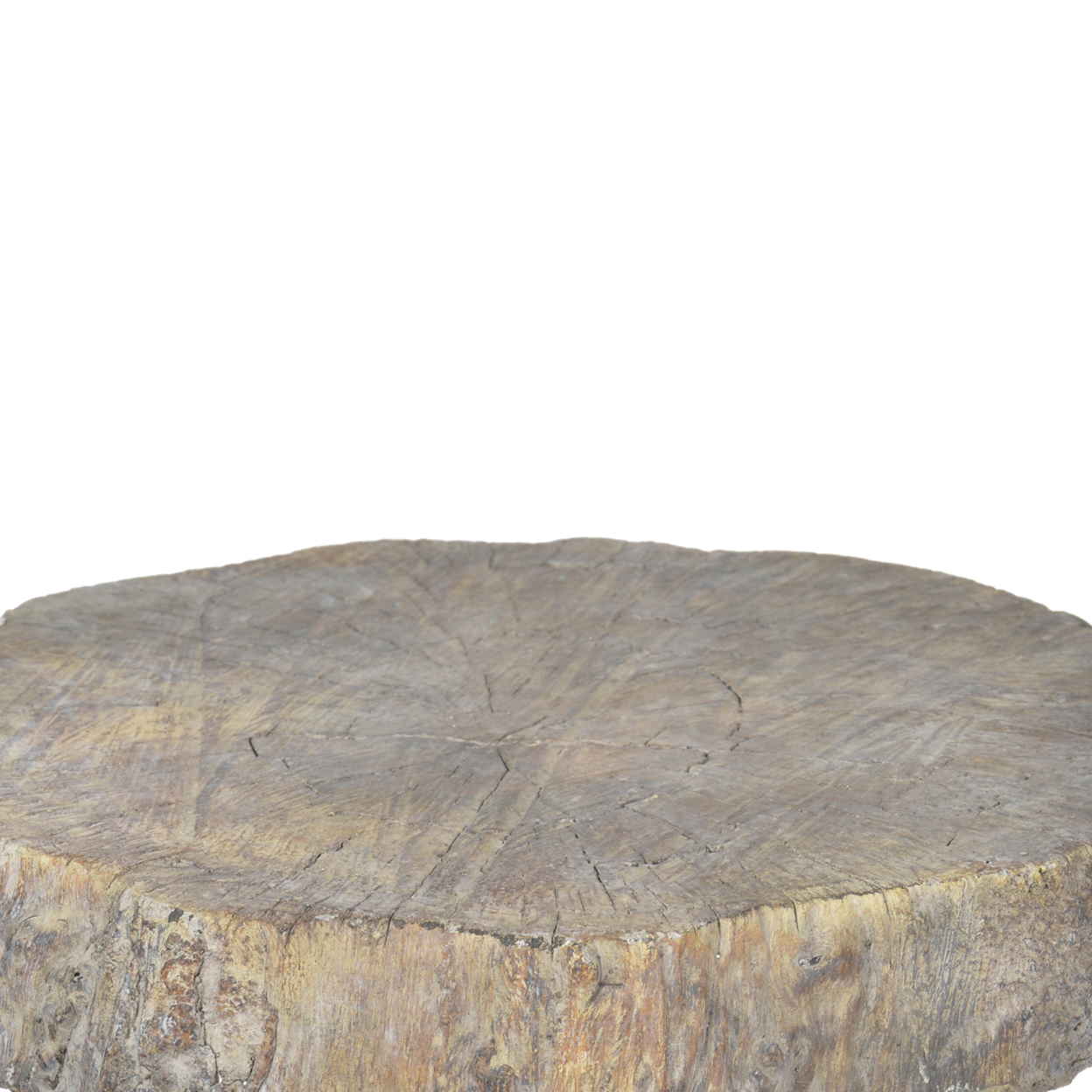 Round Cemented Log Accent, Brown- Saltoro Sherpi