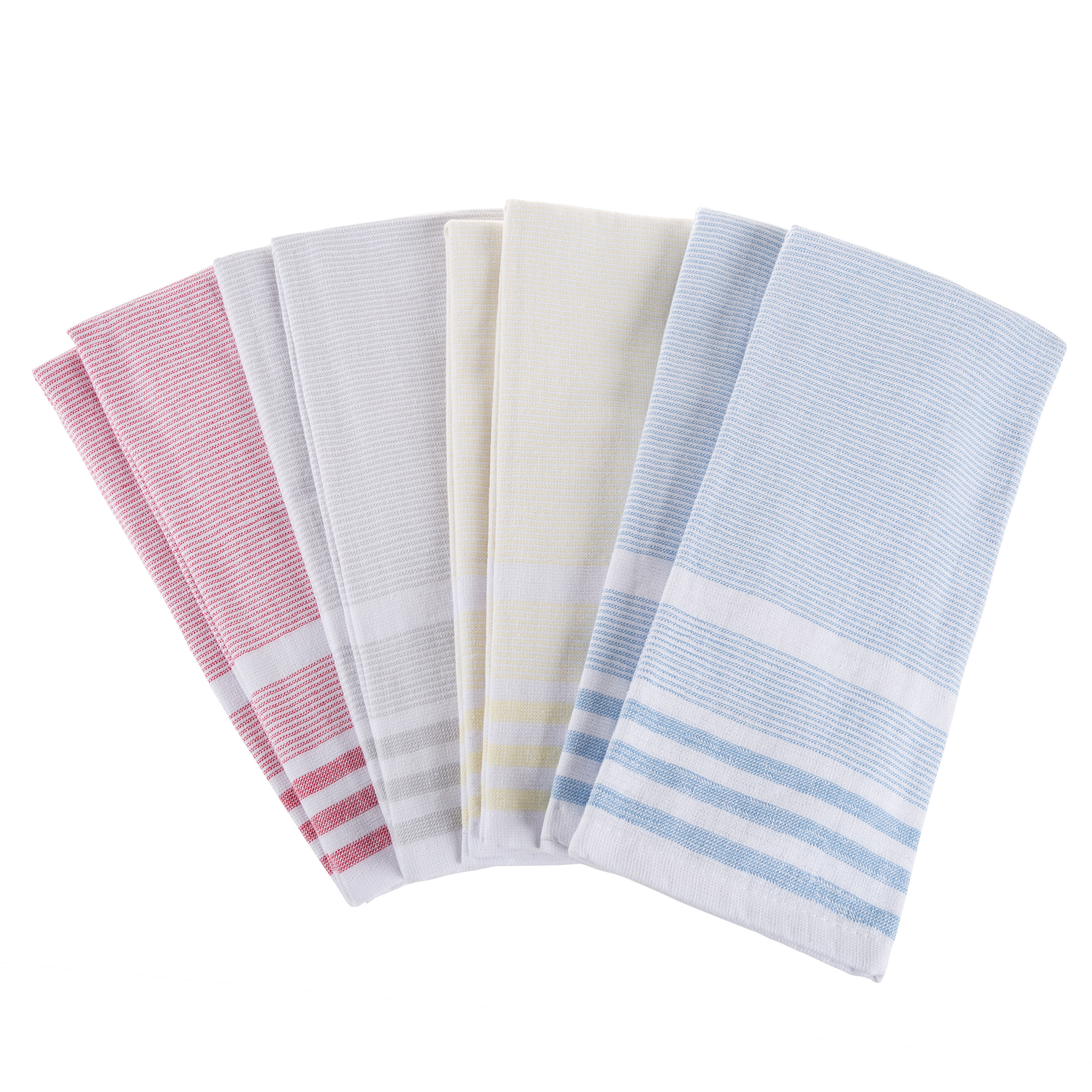 100% Cotton 16 Dish Cloth Or 8 Hand Towel Set Home Decor Matching Kitchen Linens - 16 Pack Dishcloth