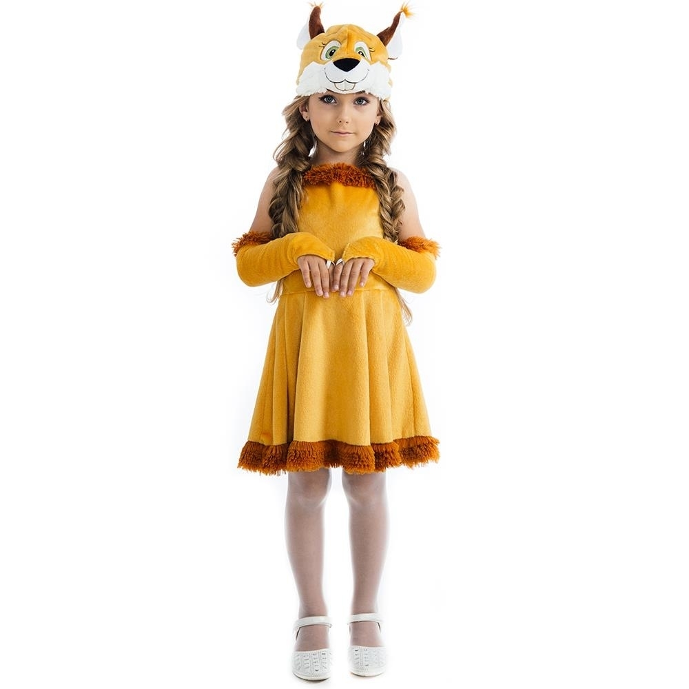 Squirrel Chipmunk Girls Size XS 2/4 Plush Costume Tailed Dress Headpiece 5 O'Reet