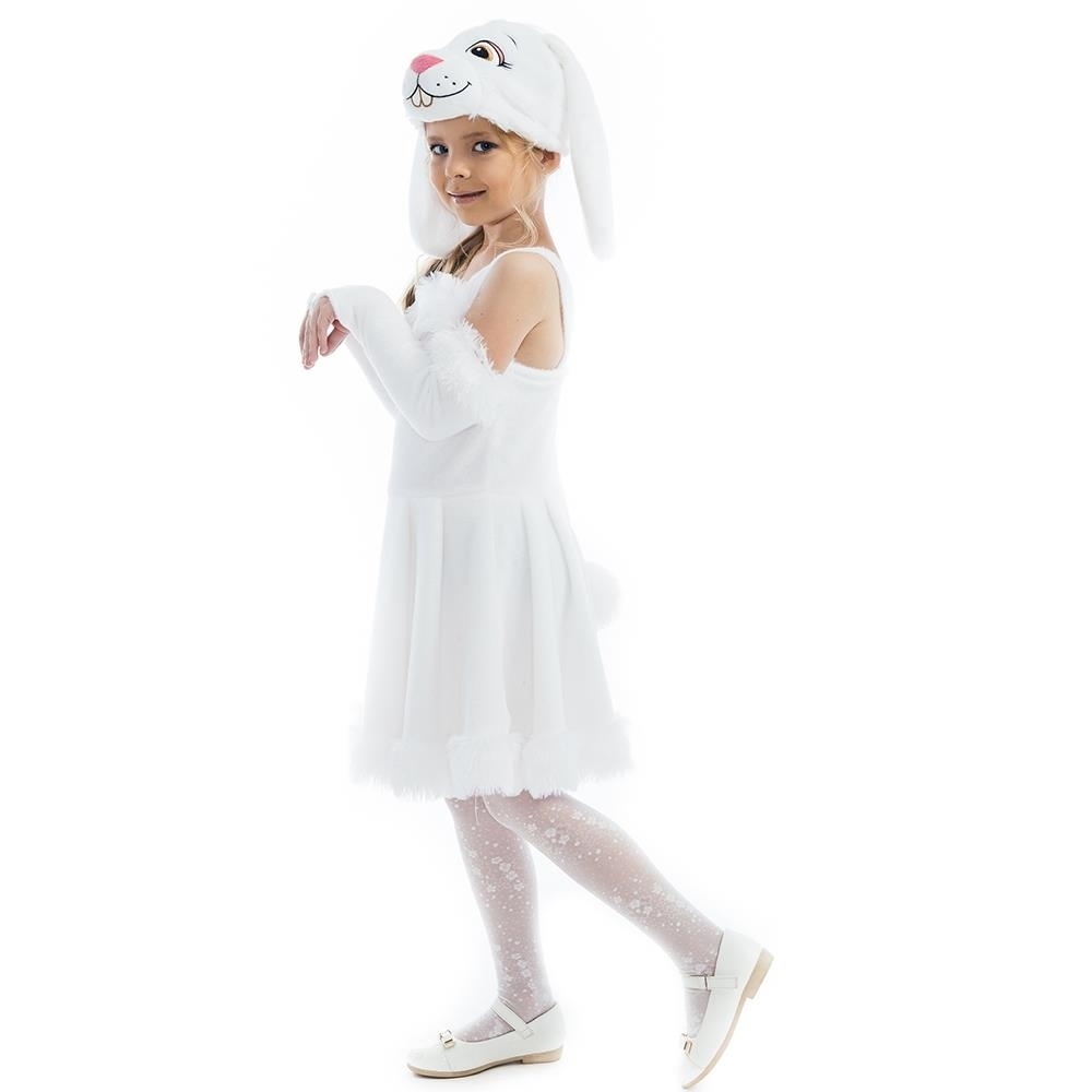 Bunny Hoppy Size XS 2/4 Plush White Rabbit Girls Costume Dress-Up Play Kids 5 O'Reet