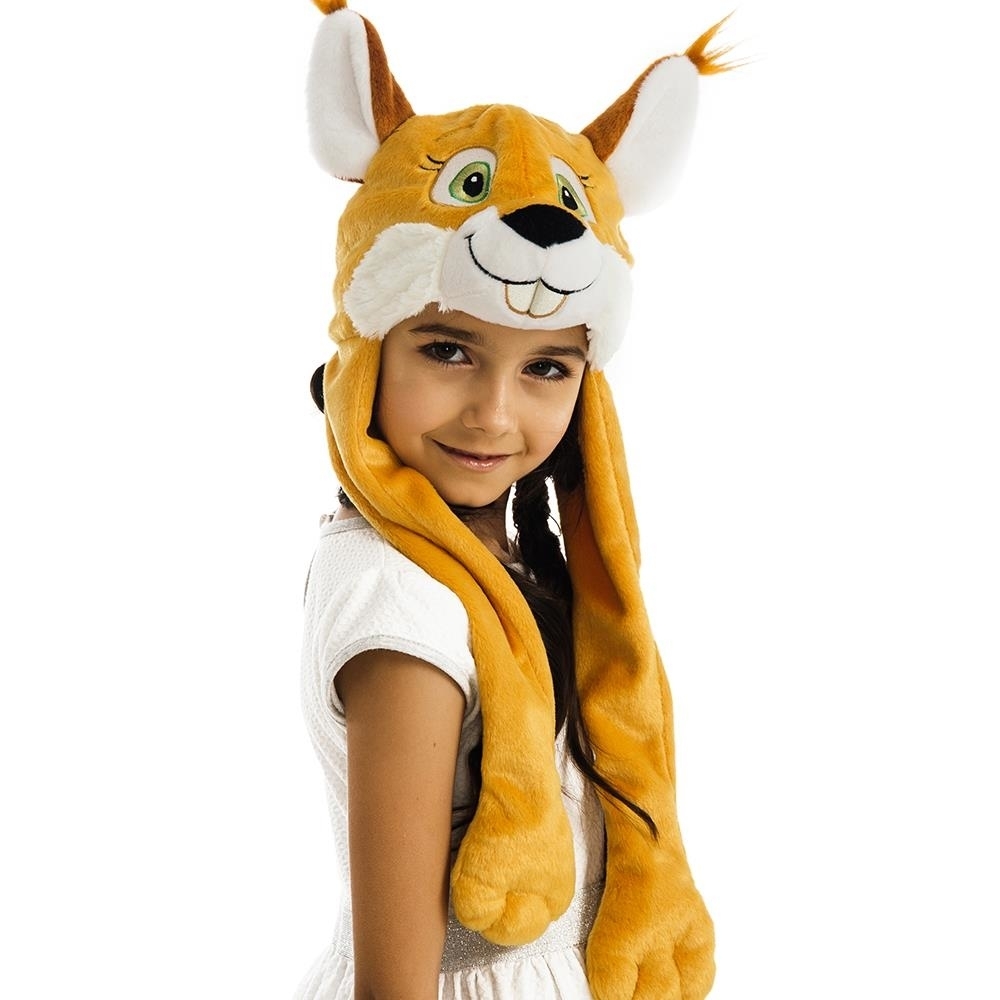 Nutty Squirrel Chipmunk Plush Headpiece Kids Costume Dress-Up Play Accessory 5 O'Reet