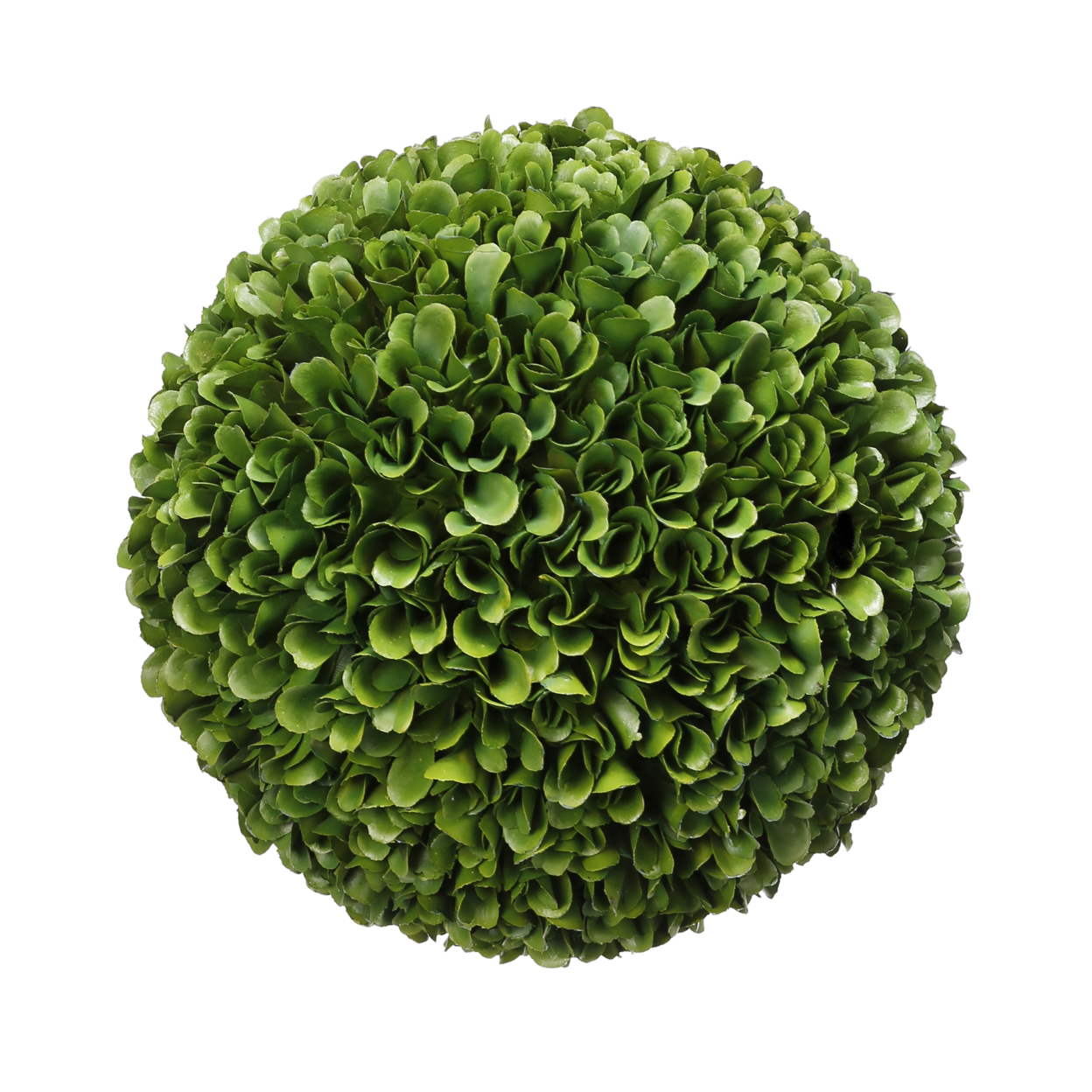 Faux Boxwood Plastic Topiary Ball For Decoration, Green- Saltoro Sherpi