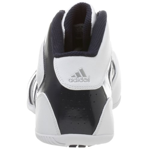 Adidas Men's Lyte Speed Feather Basketball Shoe WHITE/NAVY/SILVER - WHITE/NAVY/SILVER, 6.5-M