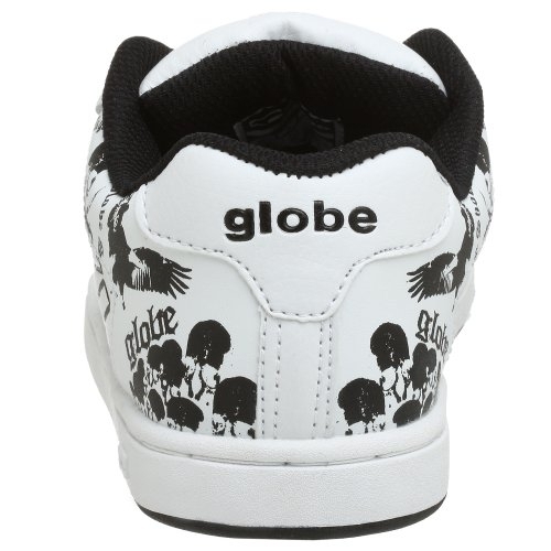Globe Focus Skate Shoe (Little Kid, Big Kid) WHITE/SKULLS - WHITE/SKULLS, 1
