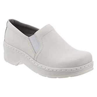 KLOGS Women's Naples White Smooth Leather Clog - 00130010001 WHITE SMOOTH - WHITE SMOOTH, 6-M