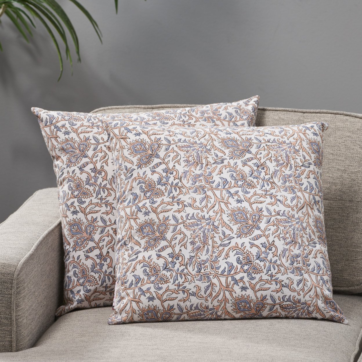 Cathy Modern Fabric Throw Pillow Cover (Set Of 2)