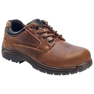 FSI FOOTWEAR SPECIALTIES INTERNATIONAL NAUTILUS Avenger 7116 Men's Slip Resistant Oxford Work Shoes Composite Toe Brown - BROWN, 14 D(M) US