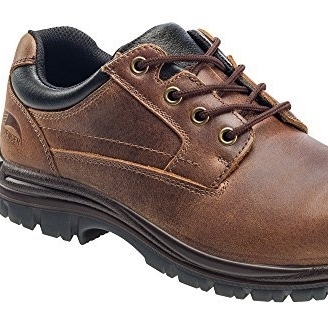 FSI FOOTWEAR SPECIALTIES INTERNATIONAL NAUTILUS Avenger 7116 Men's Slip Resistant Oxford Work Shoes Composite Toe Brown - BROWN, 14 D(M) US