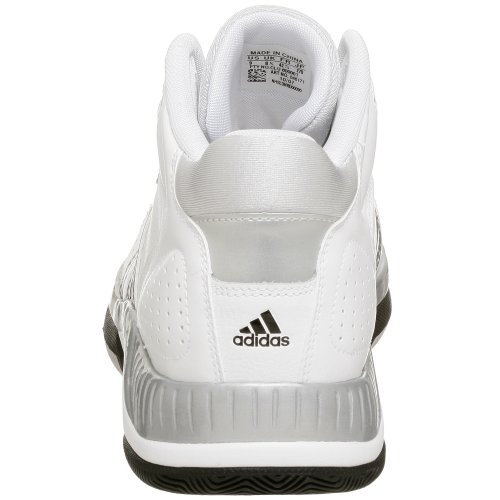 Adidas Men's Blindside 4 Basketball Shoe WHITE/BLACK/SILVER - WHITE/BLACK/SILVER, 10.5-M