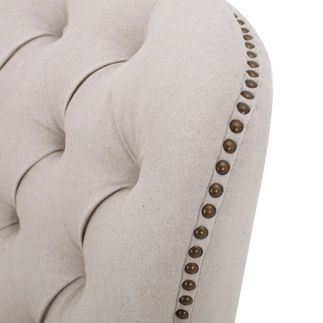 Teton Fabric Club Chair And Ottoman - Natural