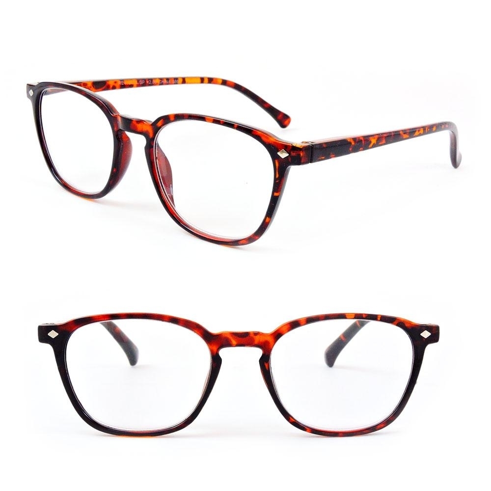 Reading Glasses Fashion Men And Women Readers Spring Hinge Glasses For Reading - Tortoise, +2.50