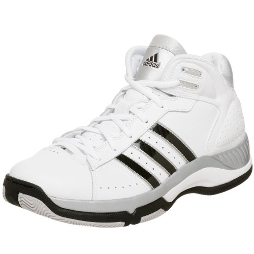 Adidas Men's Blindside 4 Basketball Shoe WHITE/BLACK/SILVER - WHITE/BLACK/SILVER, 10.5-M