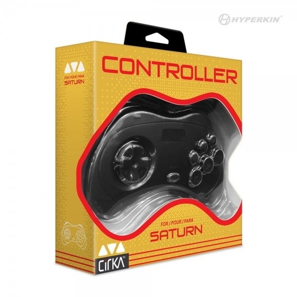 Cirka Controller For Sega Saturn (Black) - CirKa