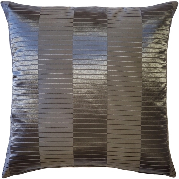 Pillow Decor - Pinctada Pearl Graphite Gray Throw Pillow 19x19