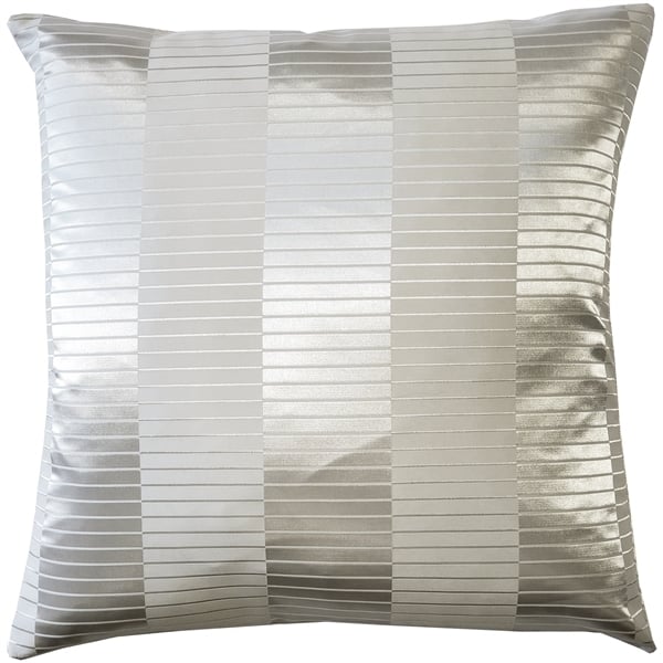 Pillow Decor - Pinctada Pearl Pale Silver Throw Pillow 19x19