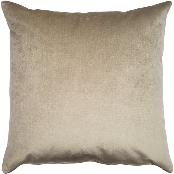 Pillow Decor - Rochelle Vanilla Paisley Velvet Pillow 20x20