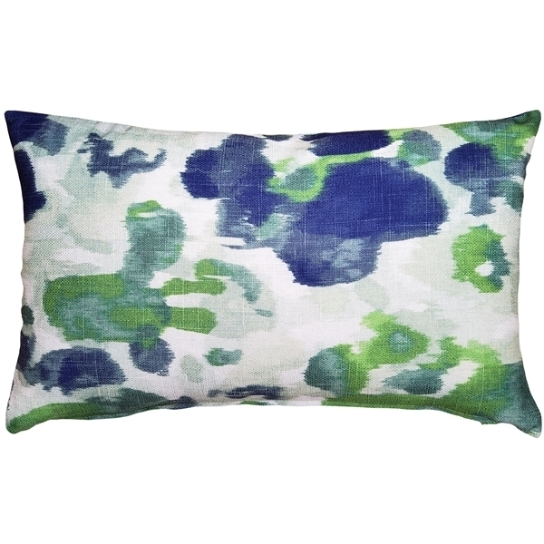 Pillow Decor - Brandy Bay Blue Floral Throw Pillow 12x19