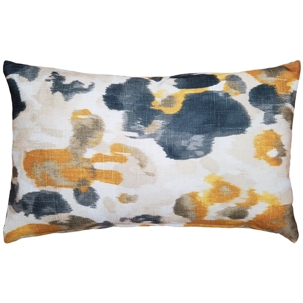 Pillow Decor - Brandy Bay Yellow Floral Throw Pillow 12x19