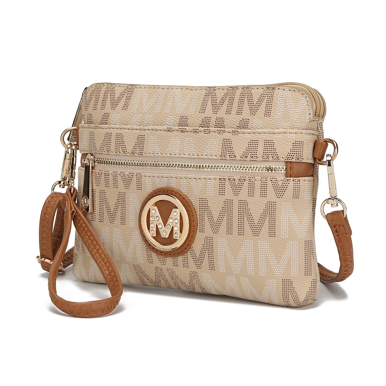 MKF Collection By Mia K. Heidi M Signature Crossbody Handbag - Brown