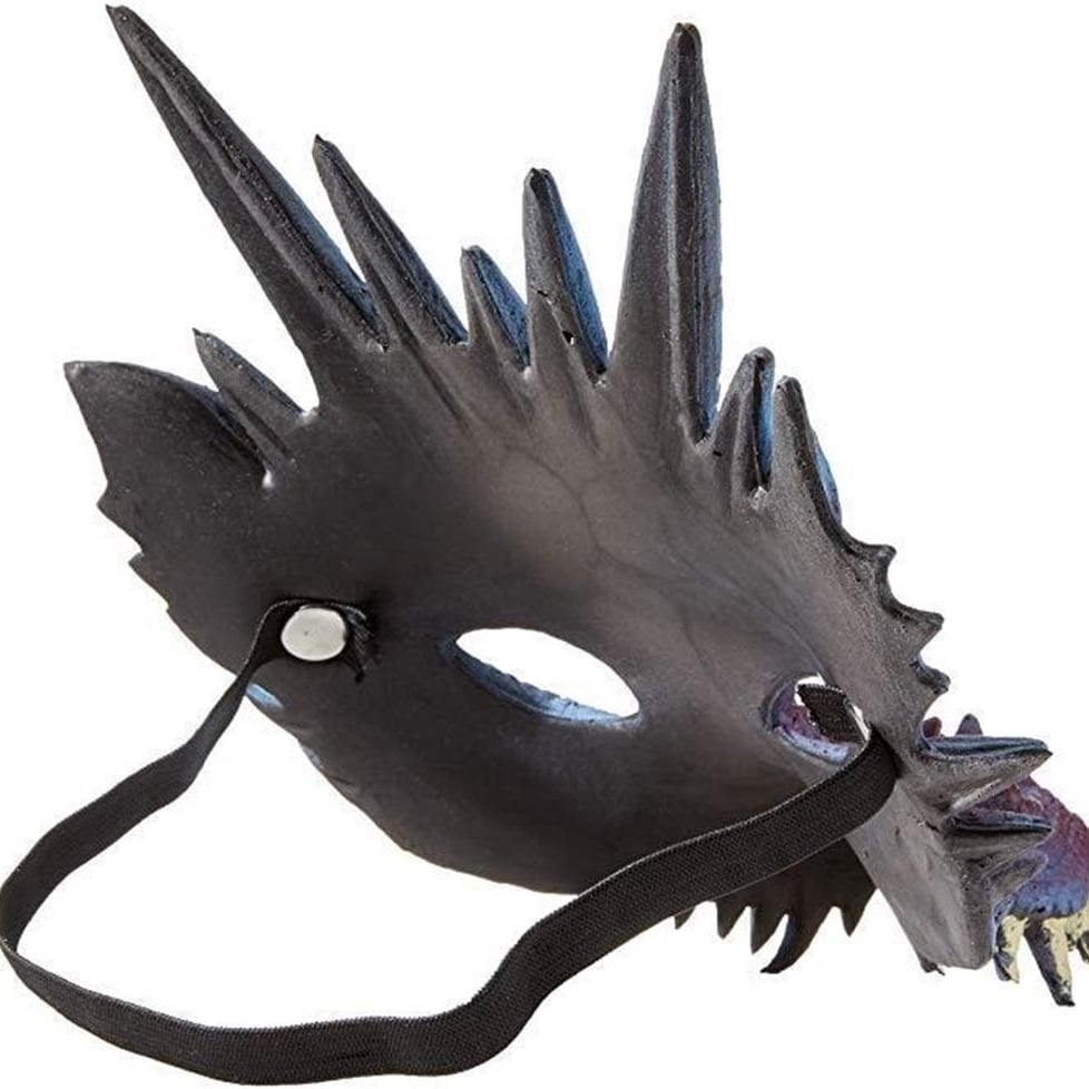 Mythical Purple Dragon Mask Supersoft Adult Costume Accessory HMS