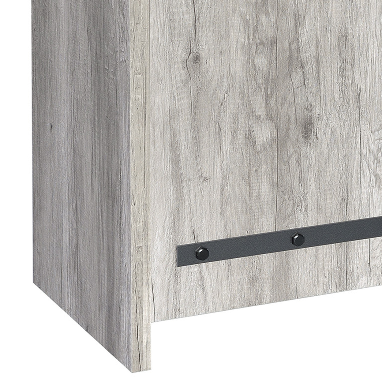 Spacious Wooden Accent Cabinet, Gray- Saltoro Sherpi
