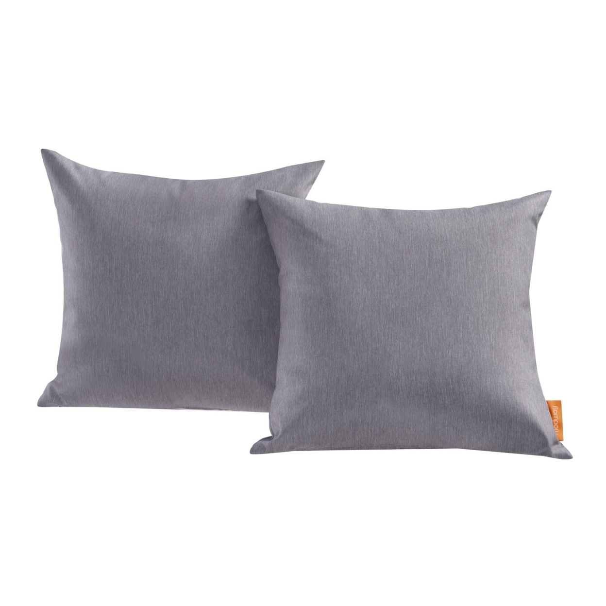 Convene Two Piece Outdoor Patio Pillow Set,Gray