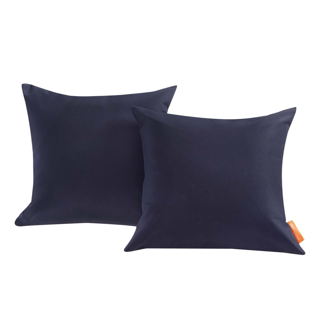 Convene Two Piece Outdoor Patio Pillow Set,Navy