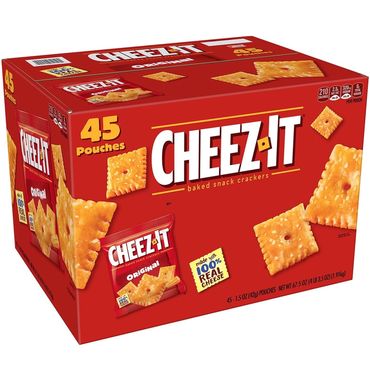 Cheez-It Original Crackers Snack Packs (1.5 Ounce, 45 Count)