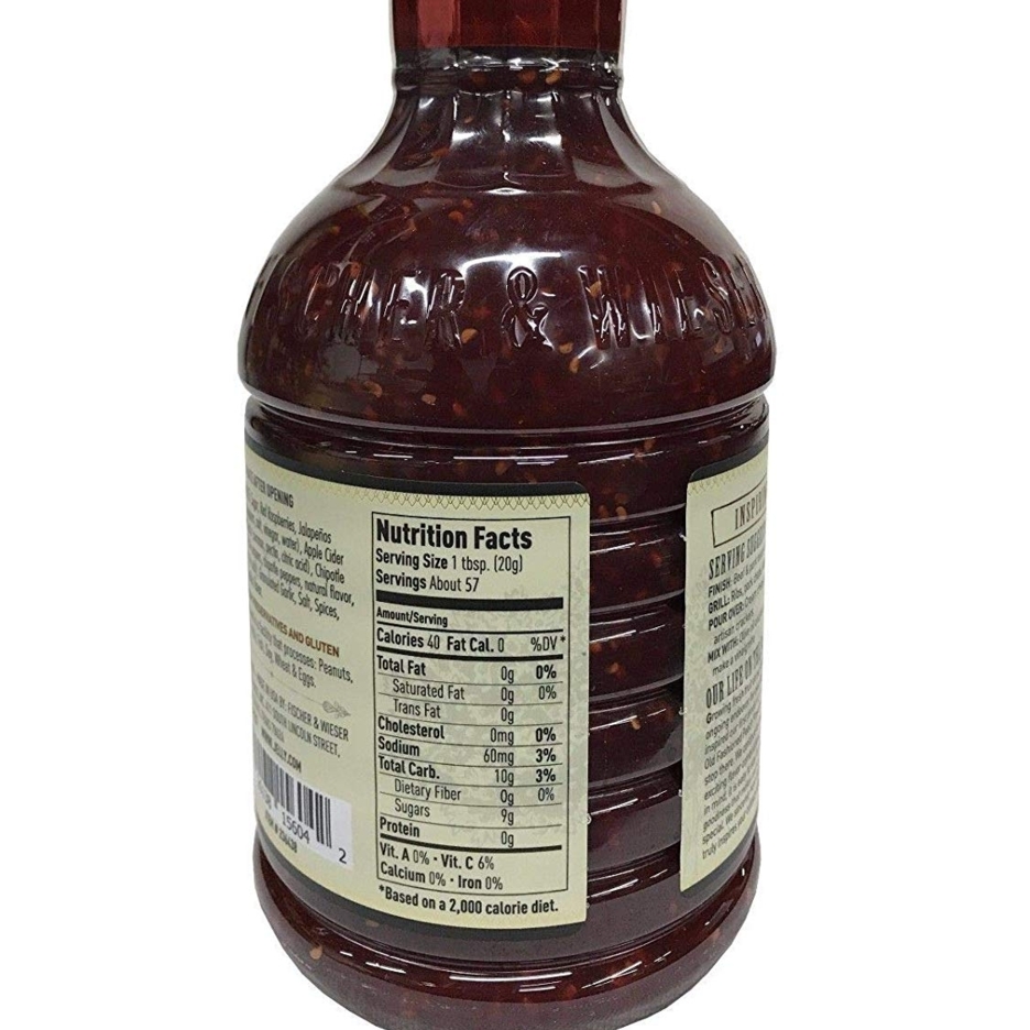 Fischer And Wieser Razzpotle Roasted Raspberry Chipotle Sauce, 40-Ounce Bottle