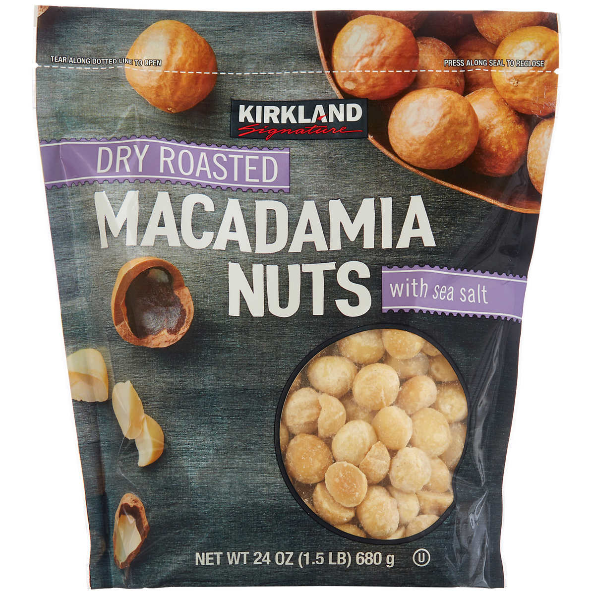 Kirkland Signature Dry Roasted Macadamia Nuts, 24 Oz.