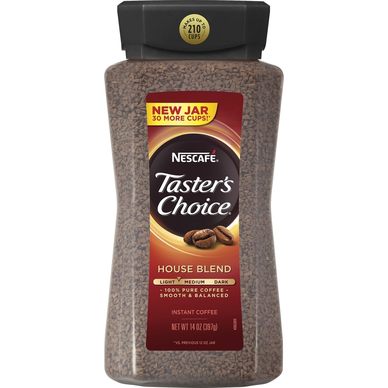 NESCAFE Taster's Choice Instant Coffee, House Blend (14 Ounce)
