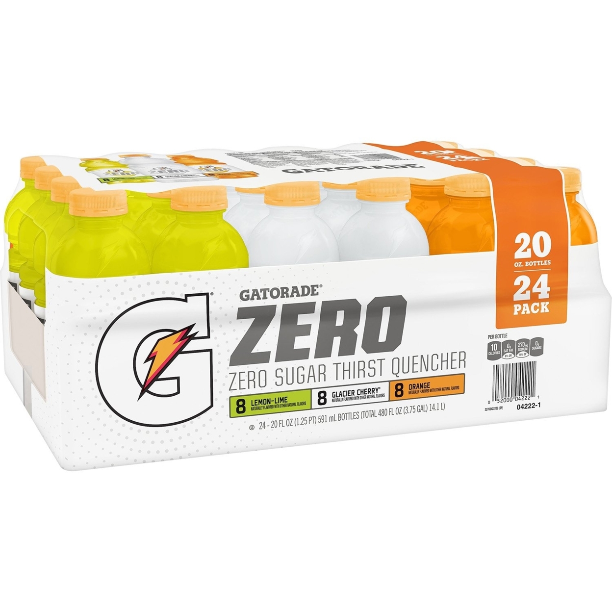 Gatorade Zero Variety Pack (20 Ounce, 24 Pack)