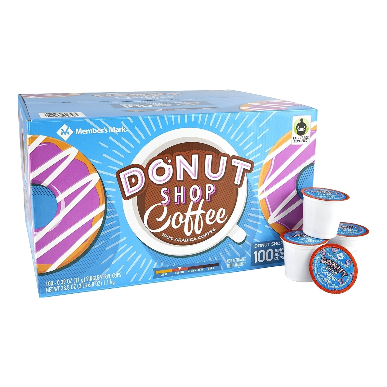 Member's Mark Donut Shop Coffee (100 Single-serve Cups)