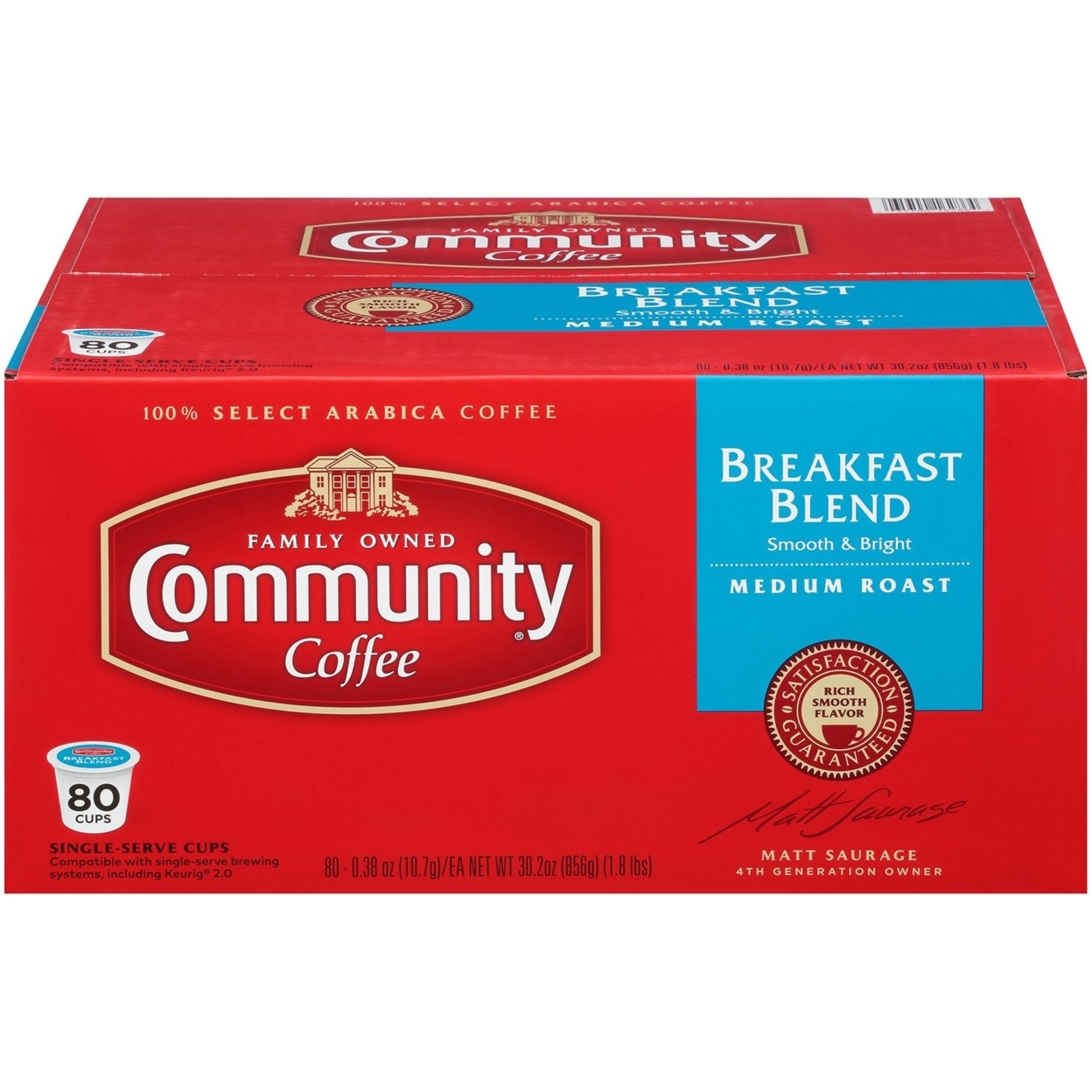 Community Coffee, Breakfast Blend (80 K-Cups)
