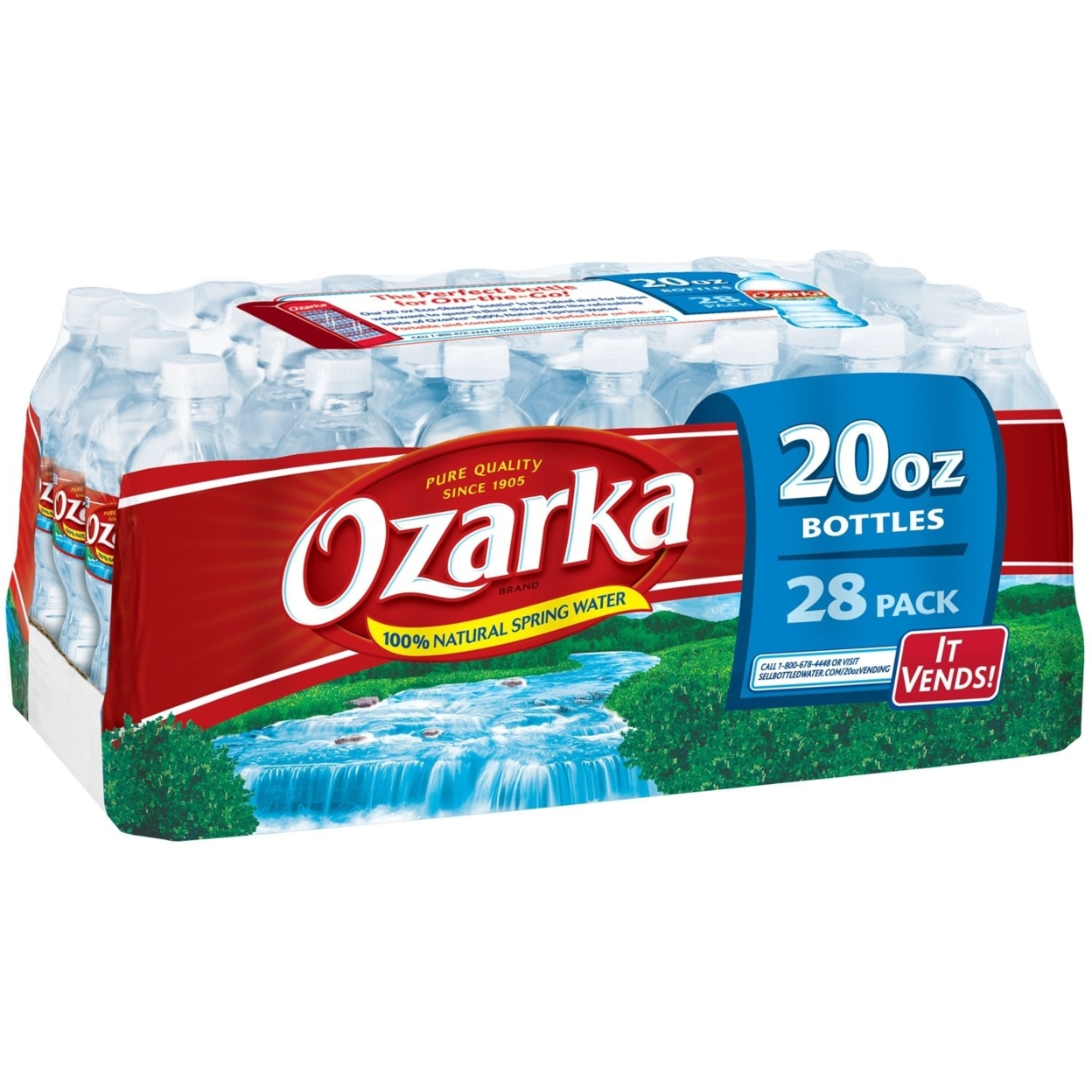 Ozarka Natural Spring Water - 28 Bottles - 20 Ounce Each