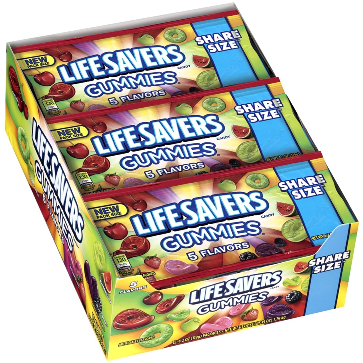 Lifesavers Gummies - 5 Flavors - 4.2 Ounce - 15 Pack