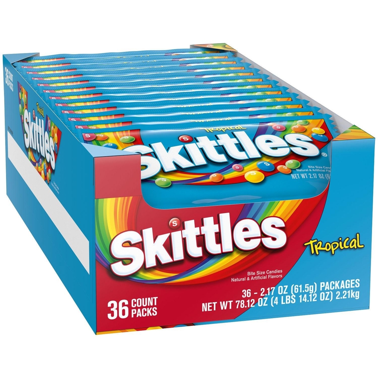 Tropical Skittles Candy - 36/ 2.17 Ounce Bags