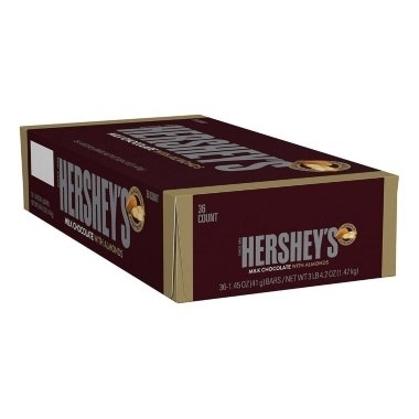 Hershey's Milk Chocolate With Almonds Bars (1.45 Ounce, 36 Count)