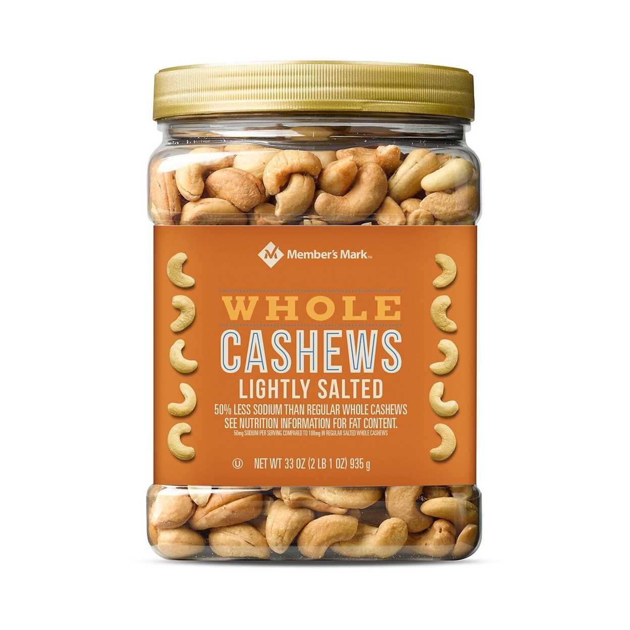 Member's Mark Lightly Salted Whole Cashews (33 Ounce)