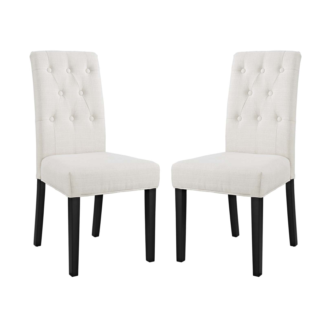 Confer Dining Side Chair Fabric Set Of 2,Beige