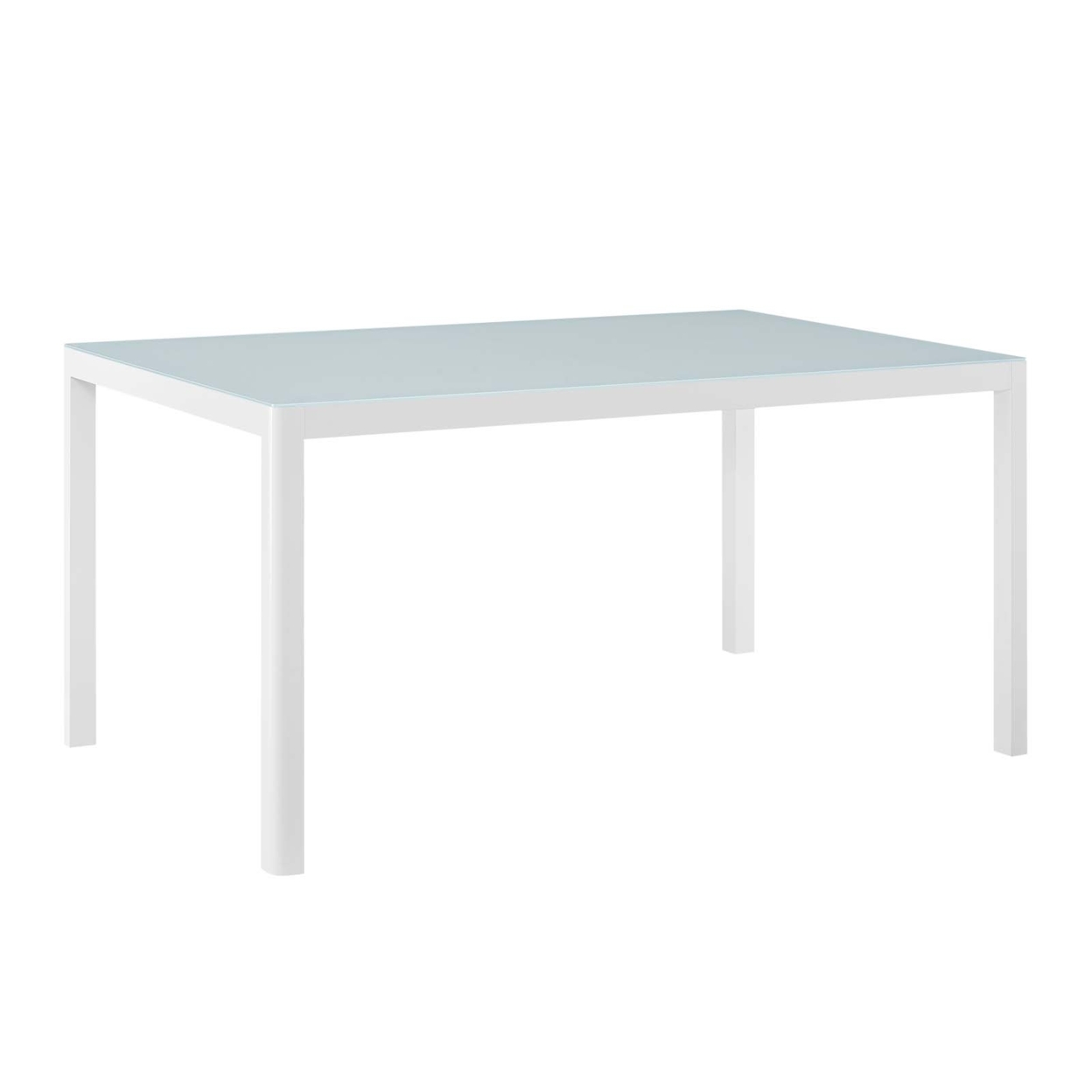 Raleigh 59 Outdoor Patio Aluminum Dining Table