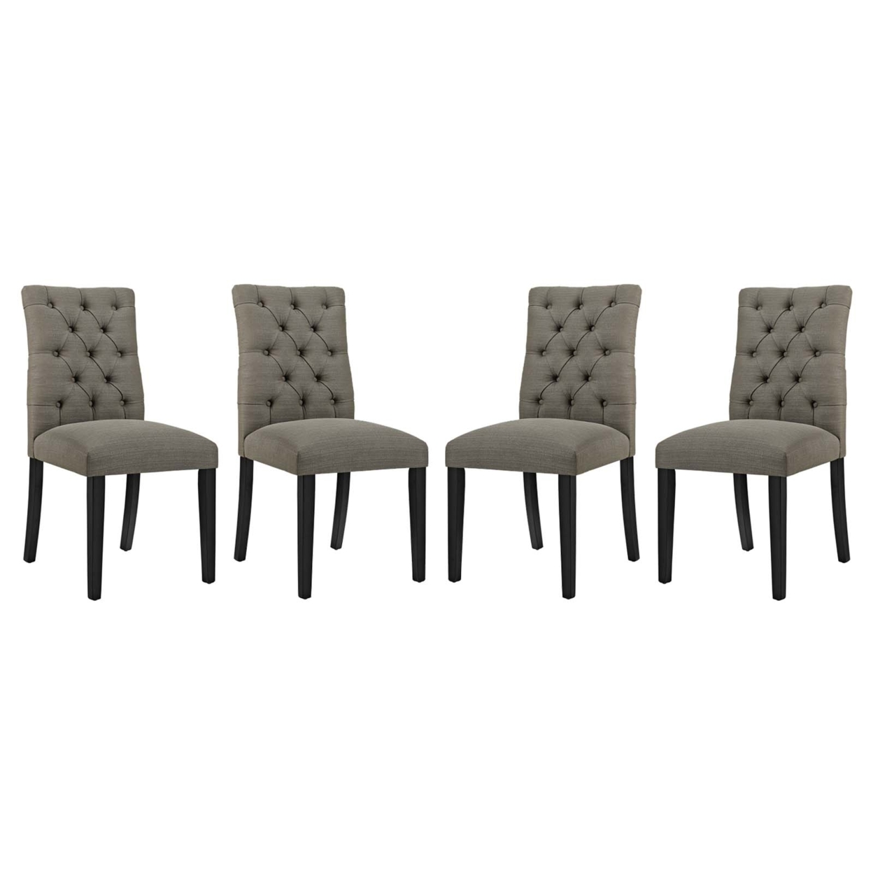 Duchess Dining Chair Fabric Set Of 4,Granite