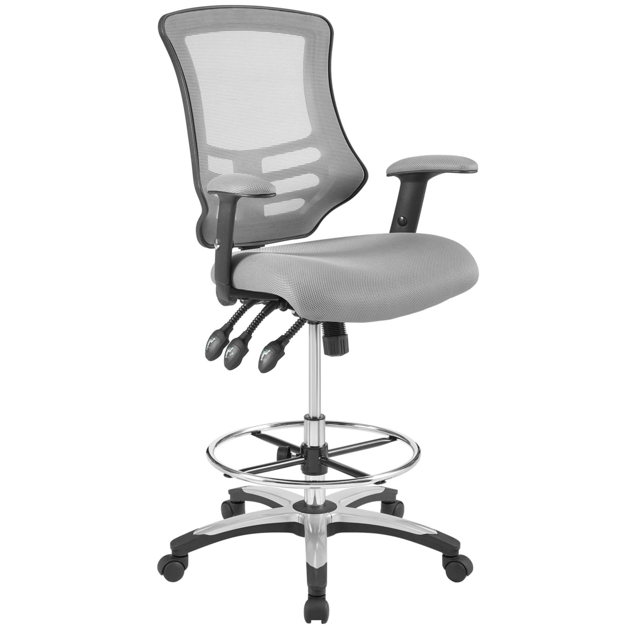 Calibrate Mesh Drafting Chair,Gray