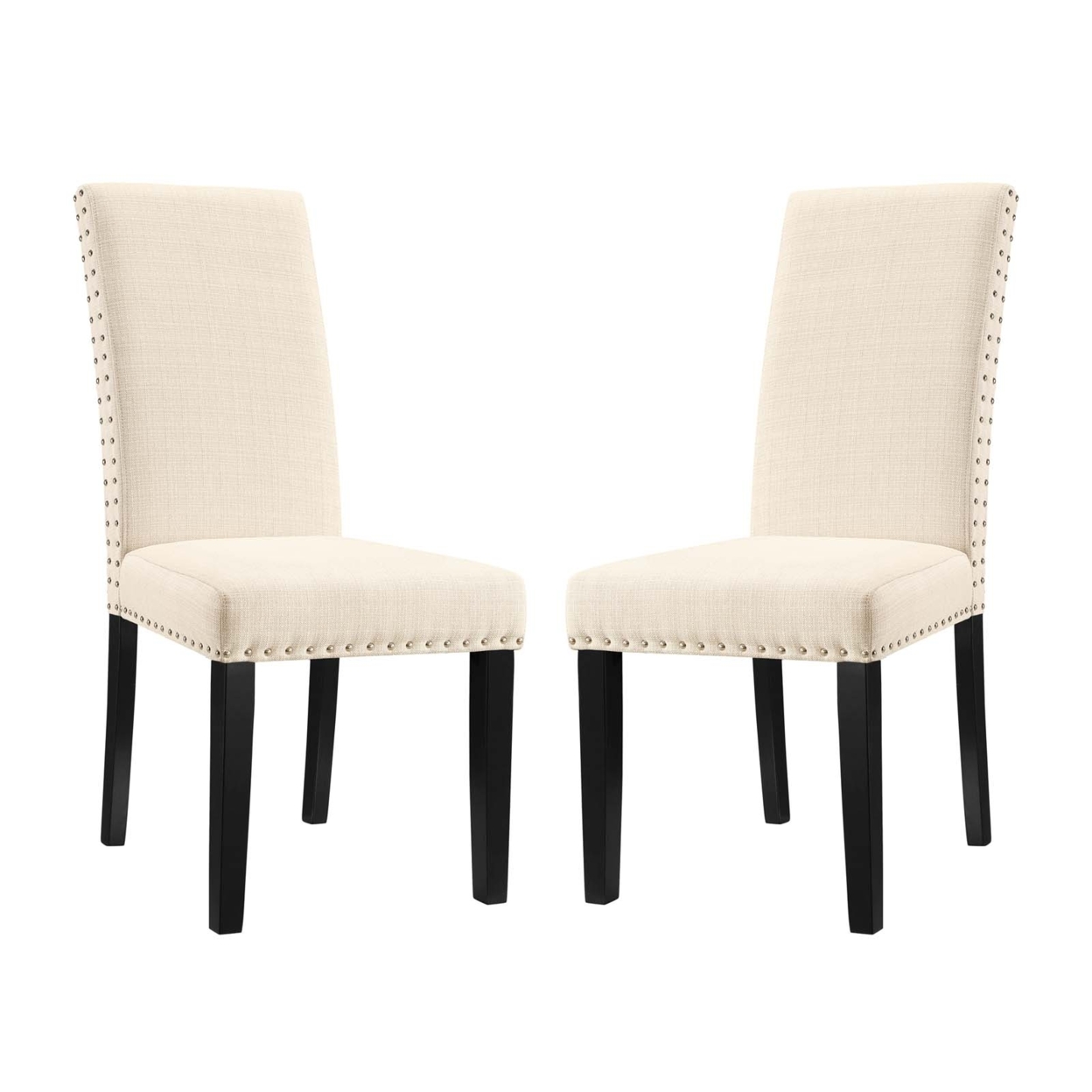 Parcel Dining Side Chair Fabric Set Of 2,Beige