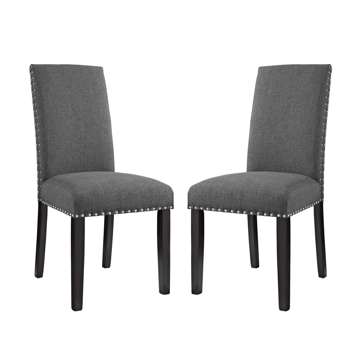 Parcel Dining Side Chair Fabric Set Of 2,Gray