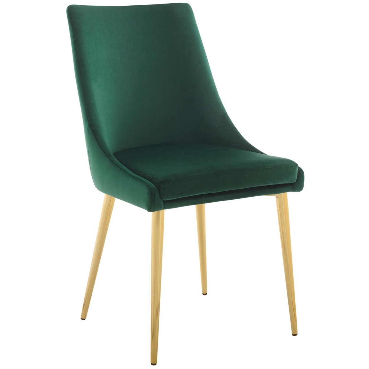 Viscount Modern Accent Performance Velvet Dining Chair,Green