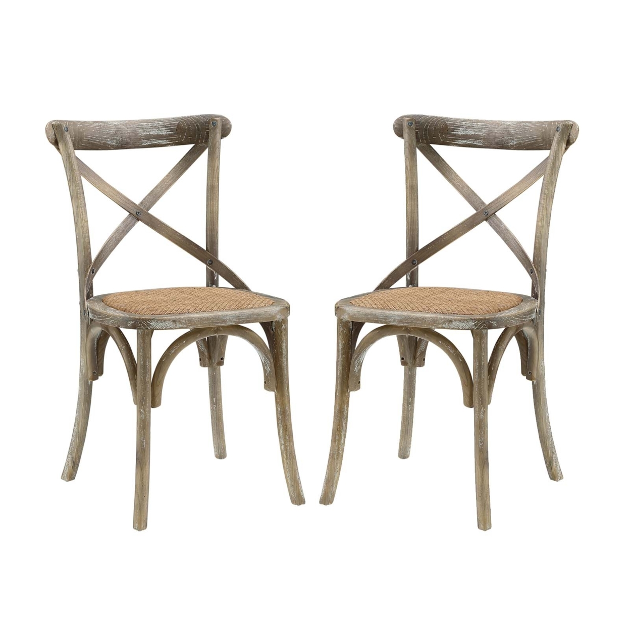 Gear Dining Side Chair Set Of 2,Gray