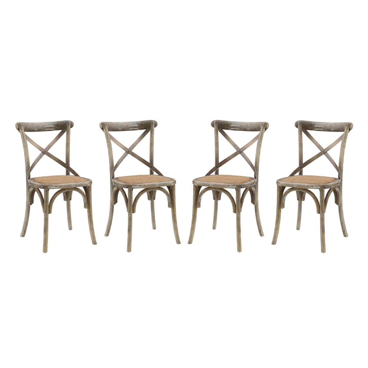 Gear Dining Side Chair Set Of 4,Gray