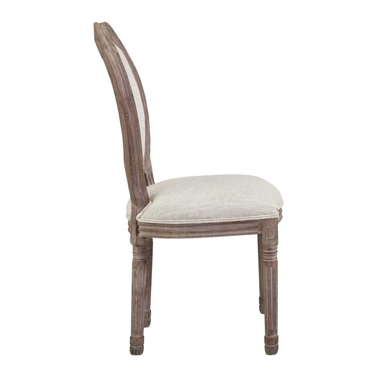 Emanate Dining Side Chair Upholstered Fabric Set Of 4,Beige