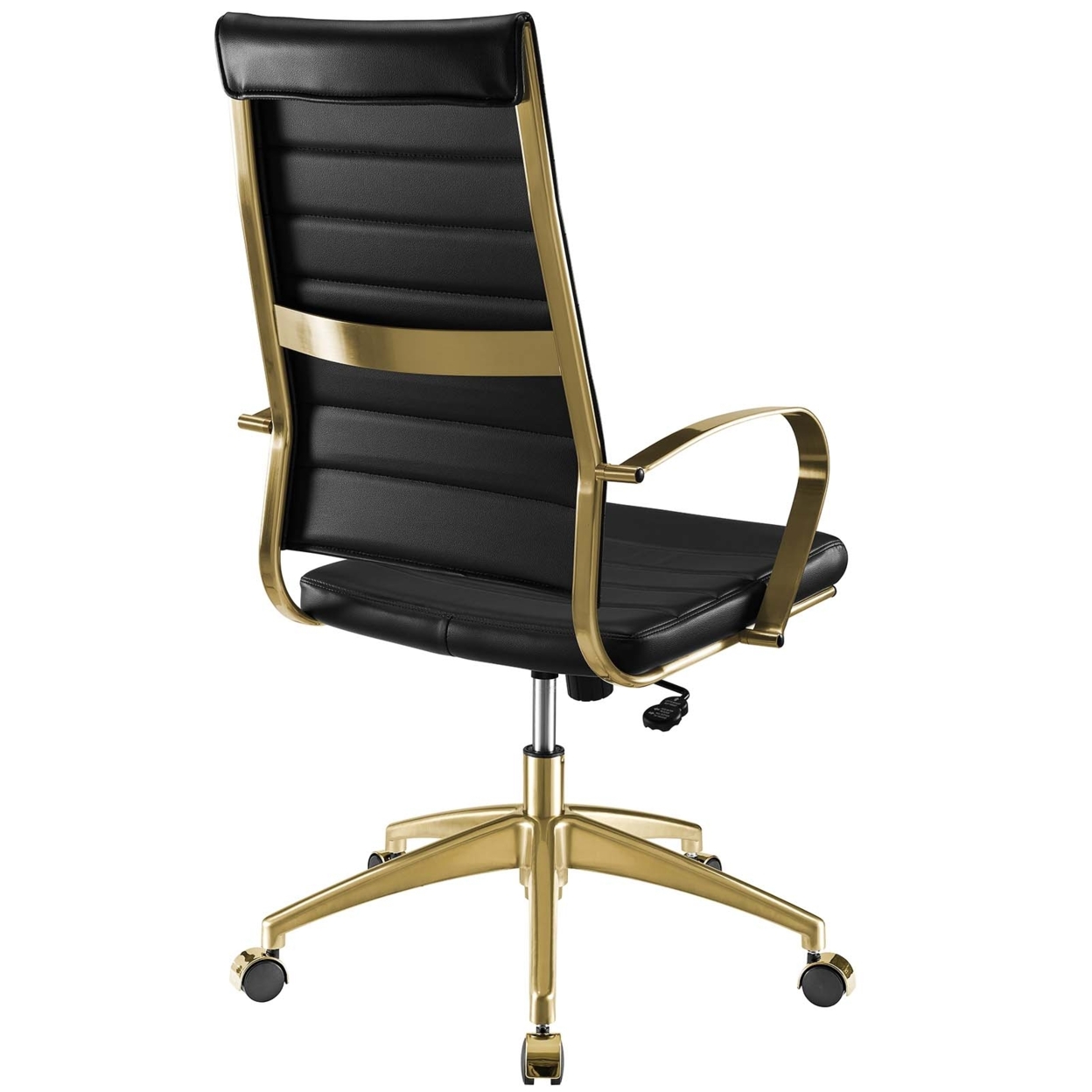 Jive Gold Stainless Steel Highback Office Chair,Gold Black